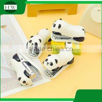 Plastic Mini Cartoon Portable Office Stationery Manual Panada Paper Stitcher Stapling Machine Stapler photo-3
