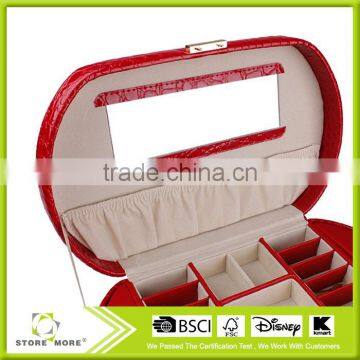 New Products!STORE MORE Red Leather Jewelry Box ,Box for Jewelry photo-4