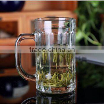 German Style Glass Beer Stein Mug 17 ounce