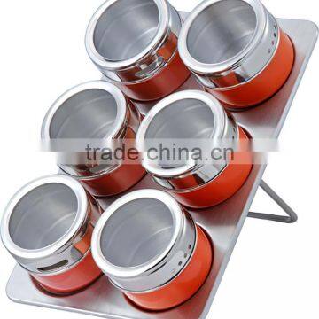 Hot Sale 12 Pieces Stainless Steel Magnetic Spice Container Set photo-5