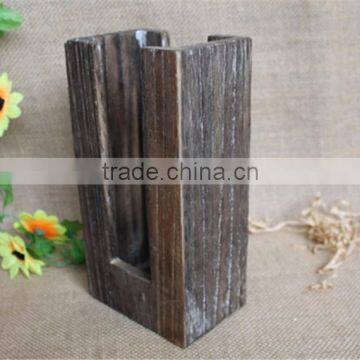 Винтажный цветной художественный индивидуально изготовленный деревянный держатель для подставок под стаканы photo-3