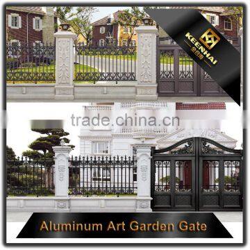 Exterior Powder Coated Aluminum Garden Gate Design for Security photo-5