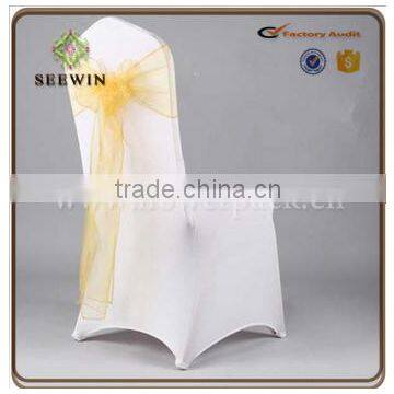 transparent titusse colouful organza chair sash