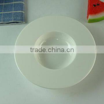 Wholesale White Round Porcelain Soup Plate,Restaurant Ceramic Deep Dinner Plate photo-2