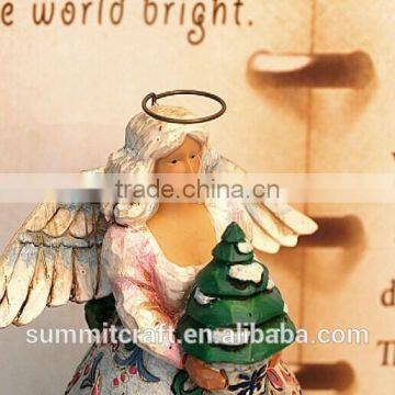 High-quality Polyresin Hand Paint Angel With Wings Vienna Souvenirs photo-2