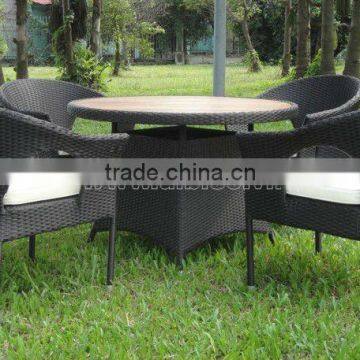 2012 Garden dining table set/ Furniture Rattan Dining Table Set