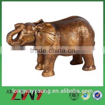 Folk art outdoor decor casting lovely elephant sculpture