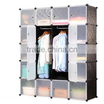 Multi Use 20 Compartments Plastic Portable Clothes Storage Wardrobe photo-2