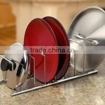 Hot Sale Kitchen Storage Shelve Pot Lid Rack Organizer photo-2