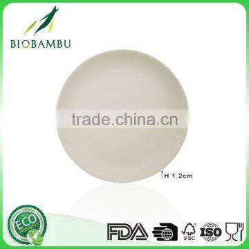 Low price Best design bamboo fiber plate round tableware food plate