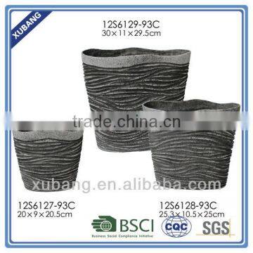 Sandstone Round Large Flower Pots Bronze Finish Flower Container photo-3