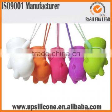 silicone cell phone pendant keys pendant cell phone charm pendant