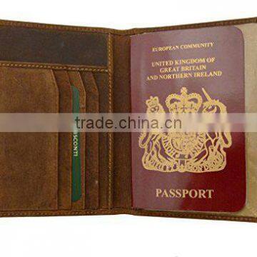 New Design passport cover Men Travel Passport Holder With RFID protection