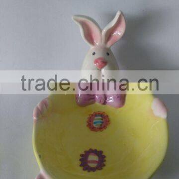 Wholesale Ceramic Easter Lovely Bunny Plate photo-2
