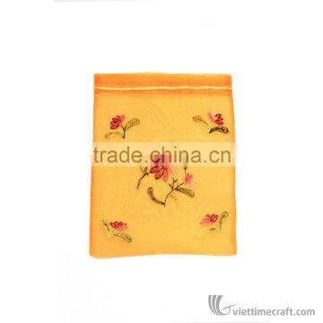Embroidery Drawstring Bag, Use for Containing Underwear or Stuff, Handmade in Vietnam photo-3