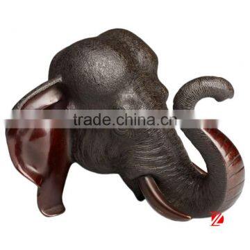 Bronze Elephant Head Wall Statue photo-2