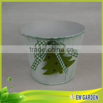 White and Green 12 Inch Flower Pot Or Any Size Welcome OEM photo-4