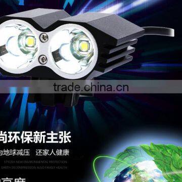 Bicycle lighting L2 lamp headlight dual core T6 bicycle riding bright light lamp headlights owls