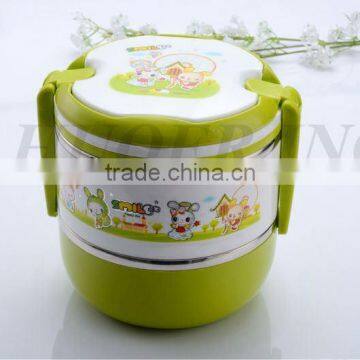 High Quality Plastic Two Layers Lunch Box