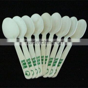 disposable birch wooden spoon