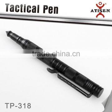 Pro Tactical Defense Survival Pen Glass Breaker Aviation Aluminum Black photo-2