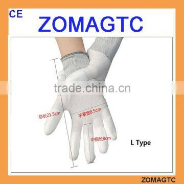 2017 hot good quality pu work gloves pu palm coated gloves