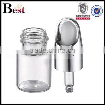 2017 Hot New Products 5ml 10ml 15ml Silver Basket Dropper Bottle Perfume Glass Cosmetic Clear Essential Oil Glass Bottle Perfume photo-2