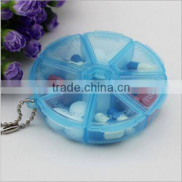 Custom Round 7 Compartment Plastic Pill Box,custom Plastic Seven Days Medicine Storage Pill Box,custom Plastic Seven Days Box photo-3