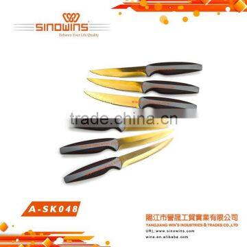 A-SK049 High Quality Stainless Steel Steak Knife Set With Wooden Handle photo-6