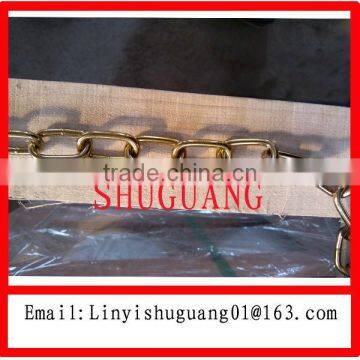 Linyi Shuguang Electric Galvanized Yellow Welded Medium Link Chain