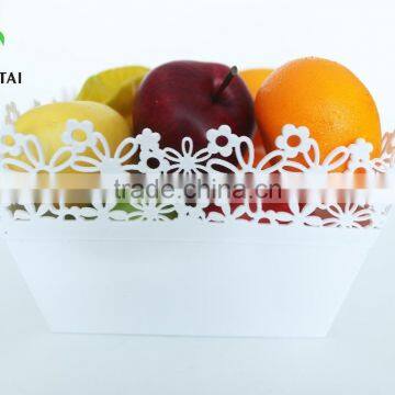 2016 New Style Plastic pp Square Fruit Basket With Sunflower photo-4