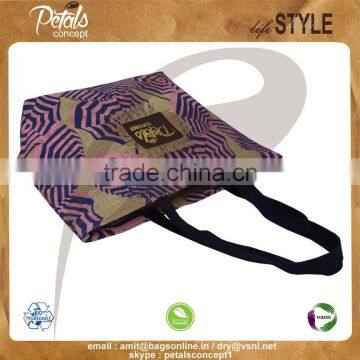 Non Laminated Jute Tote Bag With Cotton Web Handle photo-5