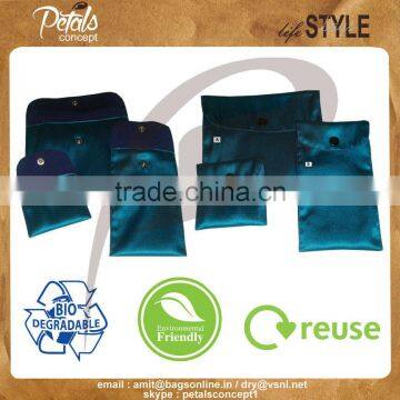 Flap Bag for Packaging Made From Velvet - Soft Deluxe Luxury Jewelery Packaging Bag photo-2