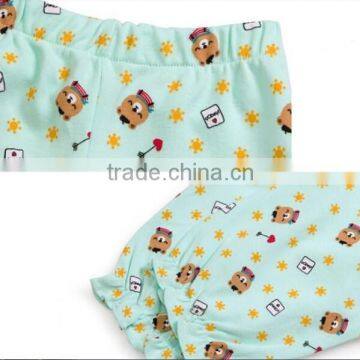 New Design 100% Cotton Pajama Sleepwear for Children,flower Printing Fabric for Pajama Children photo-3