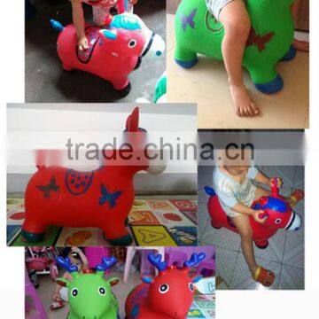 2016 SHUOYANG Pvc Milk Cow Jumping Toy Hopper Jumping Bouncy Animal for Sale photo-6