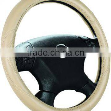 Pure Color Economical PU car steering wheel cover