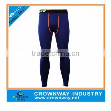 Custom Mens Sports Long Compression Pants Made Of Durable Tight Fabric