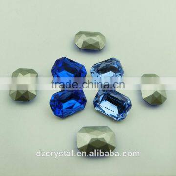Loose Colorful Rectangle Machine Cut Faceted Fancy Stone Crystal Glass Bead photo-6