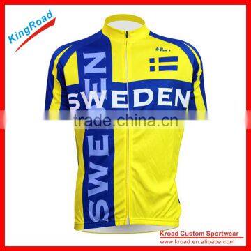 Professional wholesalers of cycling clothing, fluorescent yellow team cycling shirts