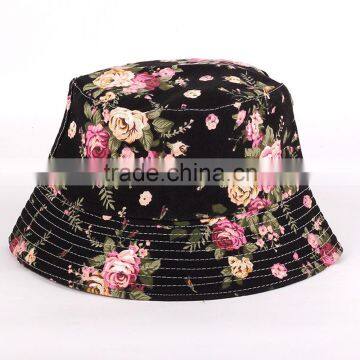 2016 Burst Models Ms. Floral Sun Hat Sun Hat Fisherman Cap Anti-UV Basin Cap Cap Multi-color Spot photo-3