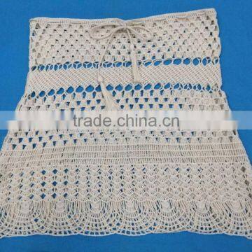 latest machine crochet ladies popular fashion lace short skirt