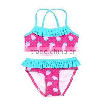 Top Selling Bright Green Baby Girl Swim Suits Swimwear