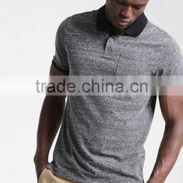 MGOO Customized Different Color Collar Polo Shirt Slim Fit Blank Polo Shirts For Men photo-2