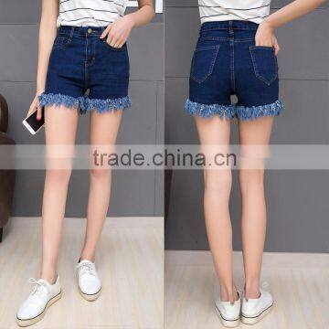 New Style Summer High Waist Tassels Ladies Fashion Hot Shorts Hot Jeans Shorts photo-3