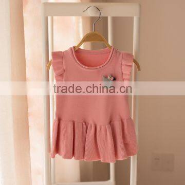 S32888W Baby Infant Kids Cute Fashion Appliques Vest Sweater 2017 Spring Fall Little Girls Knitwear photo-4