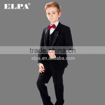 ELPA NXB0045 Formal Designer Slimming Wholesale Black 3 Piece Kids Boys Suits photo-2