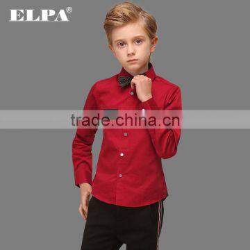 Slim Fit Soft Cotton Boys Red Shirt photo-2
