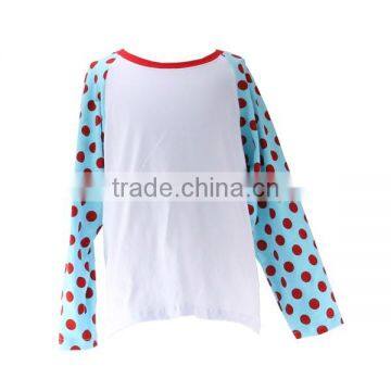 Kids clothes girls boutique clothing girls ruffle shirts newborn toddler cotton raglan shirts