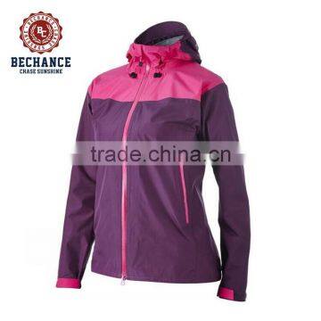 YF095 Fashion Softshell Breathable Lady Hooded Jacket photo-4