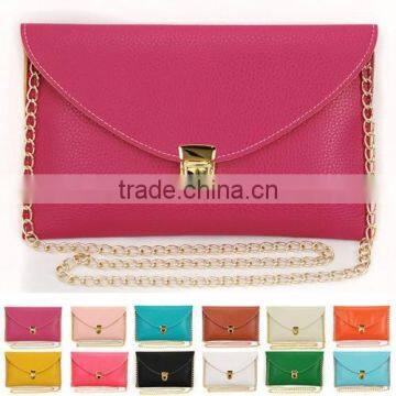 Hot sale Monogrammed Envelope chain clutch bag